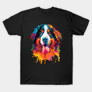 Bernese Mountain Dog Beautiful Watercolor Artwork T-Shirt
